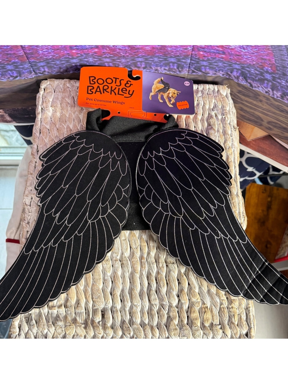 Roots & Barkley Reflective Pet Costume Wings Small/Medium for Dogs up to 40 lbs